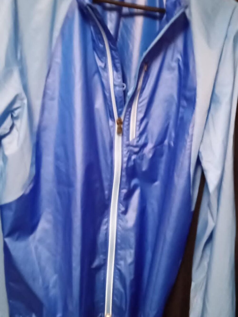 Under Armour New Run Impasse Wind Jacket men LARGE blue loose fit